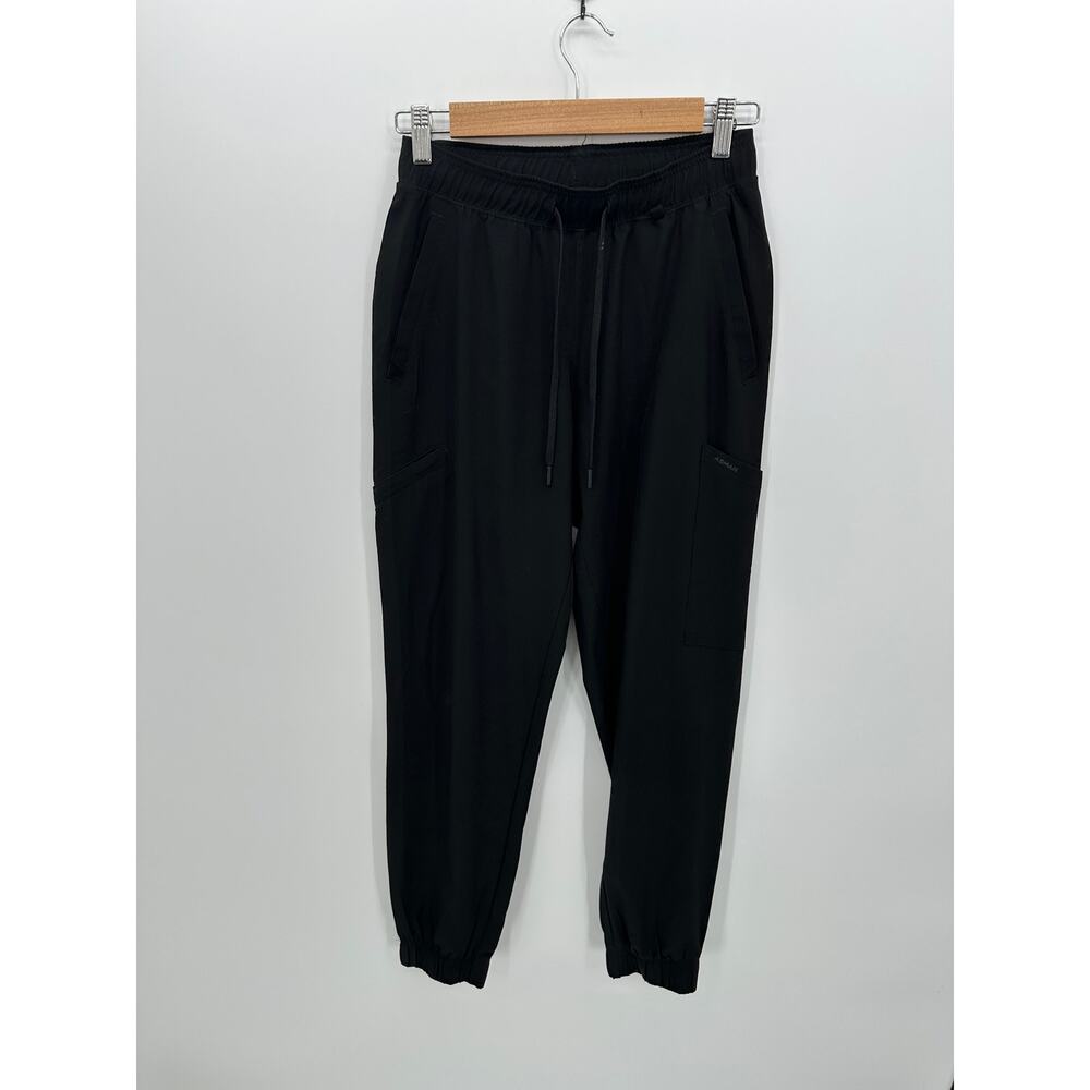 Noel Asmar Womens Black Scrub‎ Joggers Sz XS Hospital Uniform